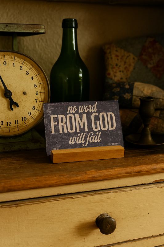 No Word From God Will Fail Art Card