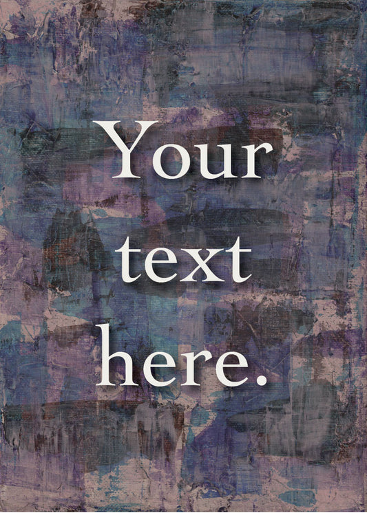 Patchwork Personalized Art Card