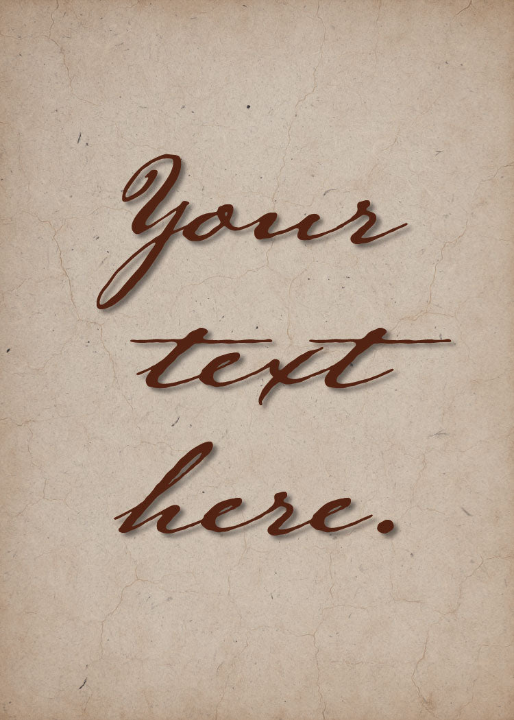 Timeworn Plaster Personalized Art Card