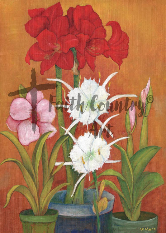 Vintage Flower Still Life Digital Download, Rustic Botanical Wall Art, Country Garden Printable Decor