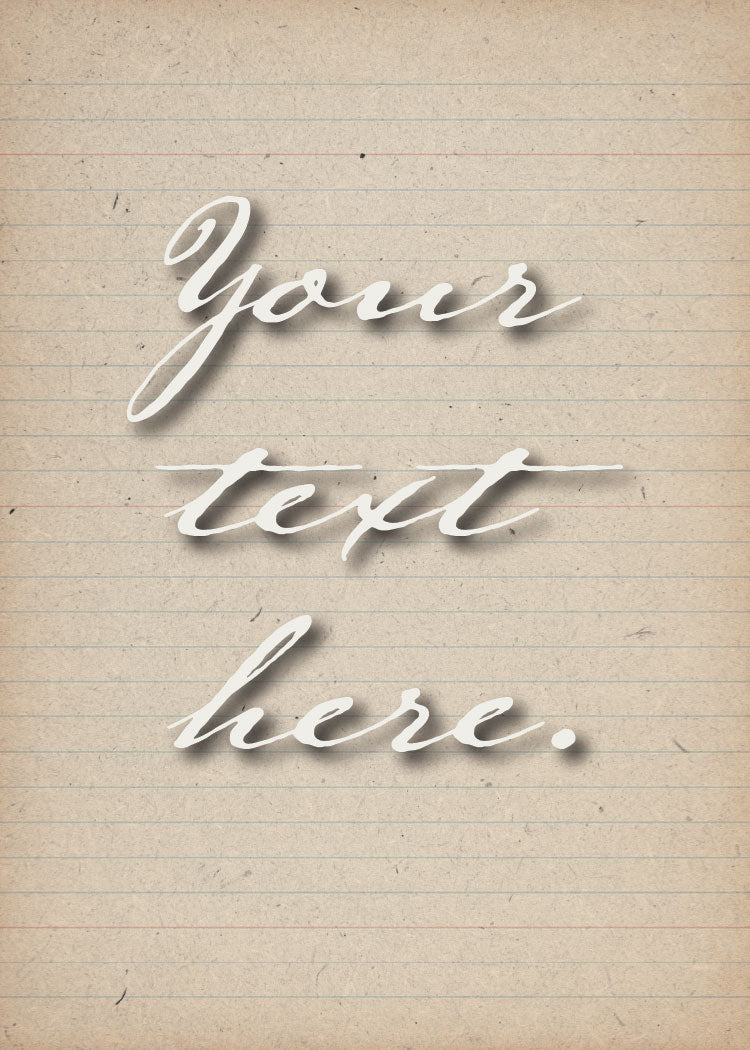 Keepsake Ledger Personalized Art Card