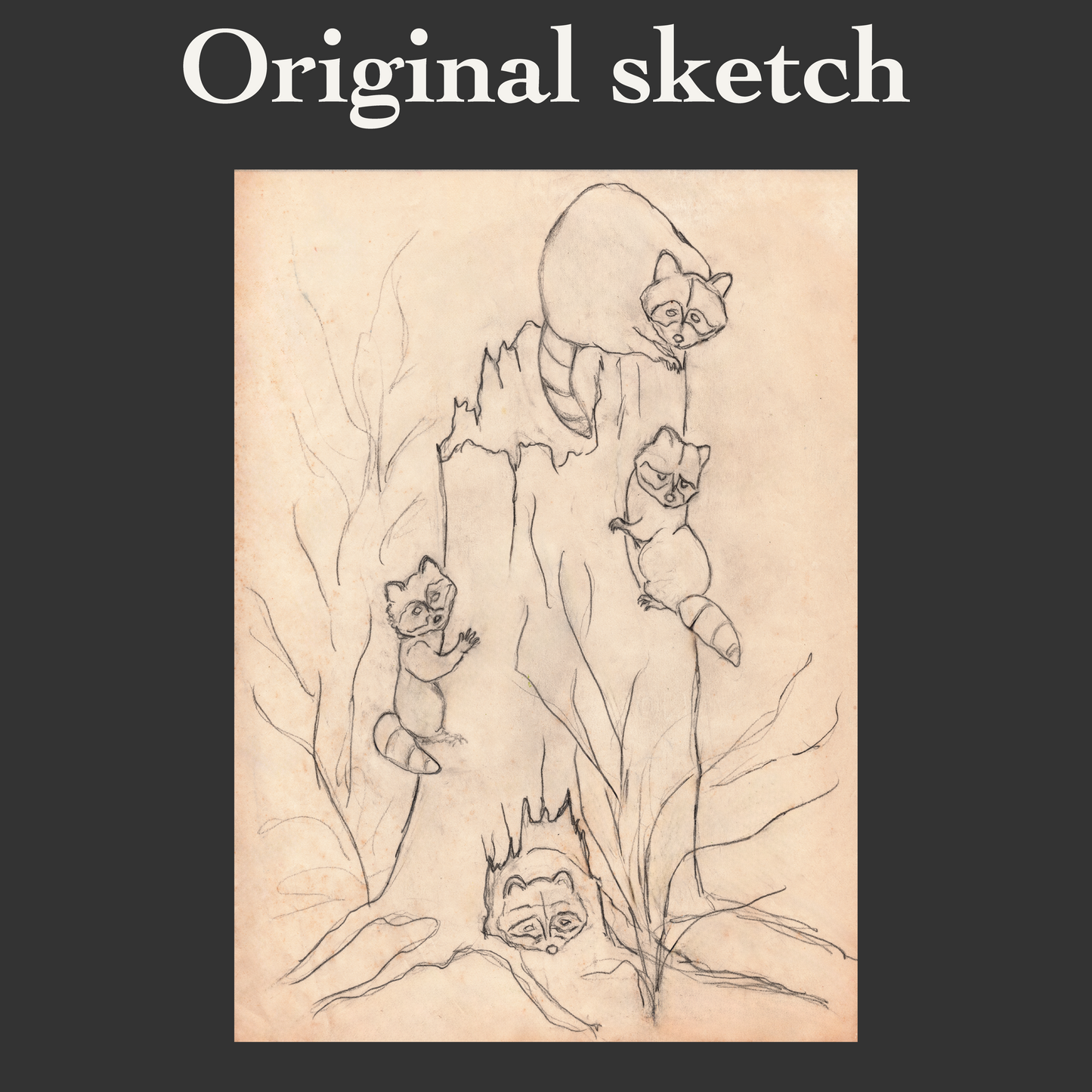 Woodland Raccoons Vintage Country Hand-Poured Candle | American Heritage Collection | Coconut Soy Wax 4oz