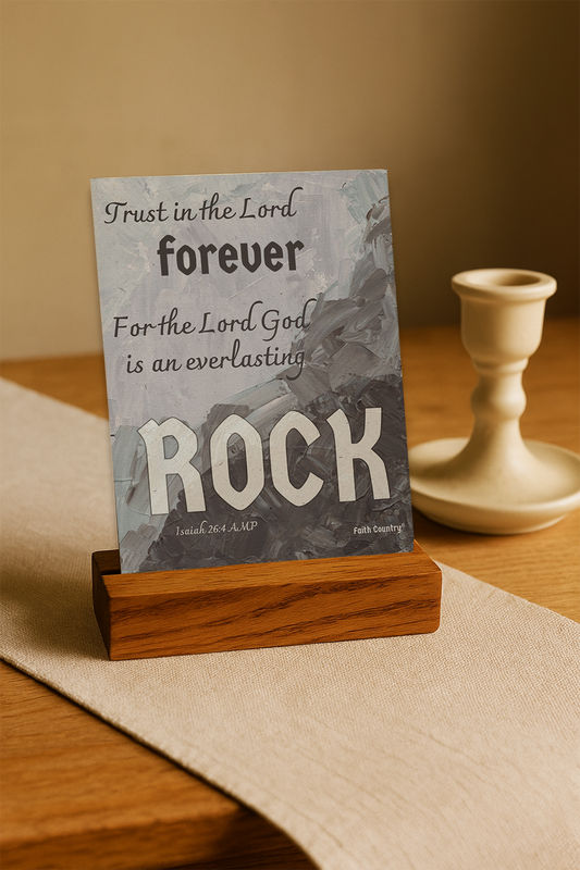 Trust in the Lord Forever Art Card