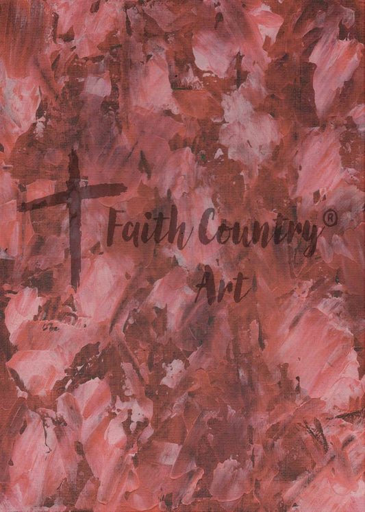 Red Abstract Digital Background, Rustic Texture Printable Paper, Romantic Craft Download, Vintage Farmhouse Wall Art Backdrop