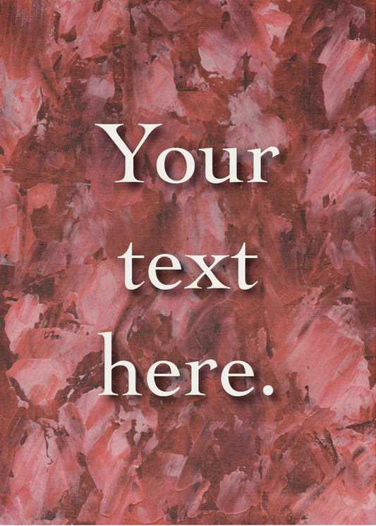Rose Petals Personalized Art Card