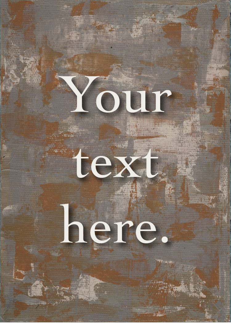 Rust Forge Personalized Art Card