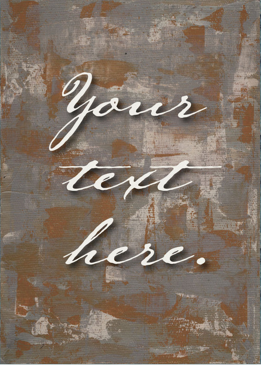 Rust Forge Personalized Art Card
