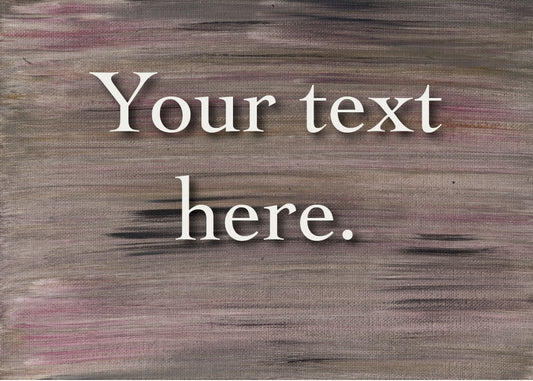 Rustic Loom Personalized Art Card