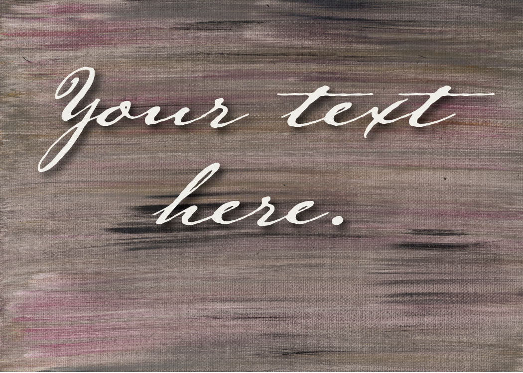Rustic Loom Personalized Art Card