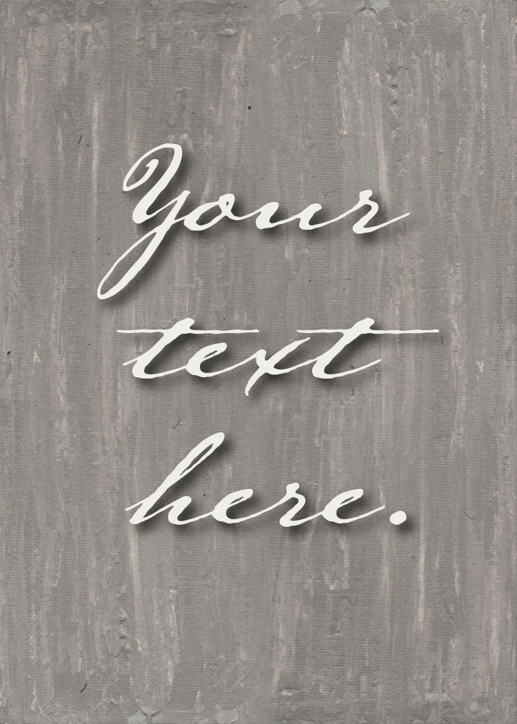Stonewash Personalized Art Card