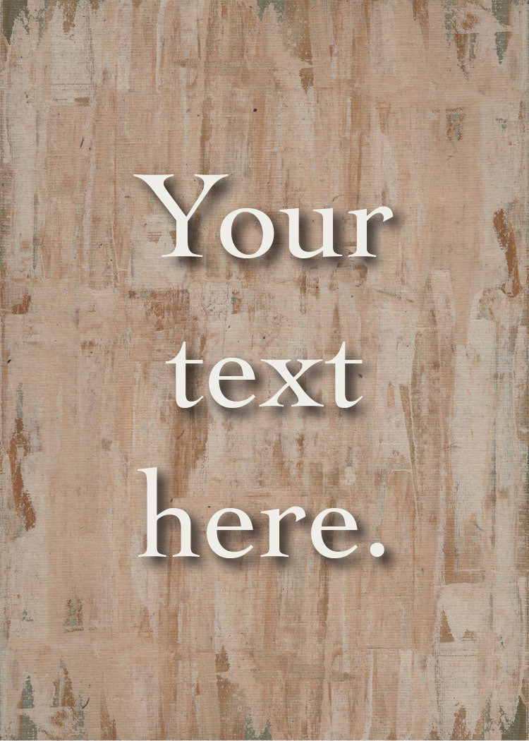 Terracotta Fade Personalized Art Card
