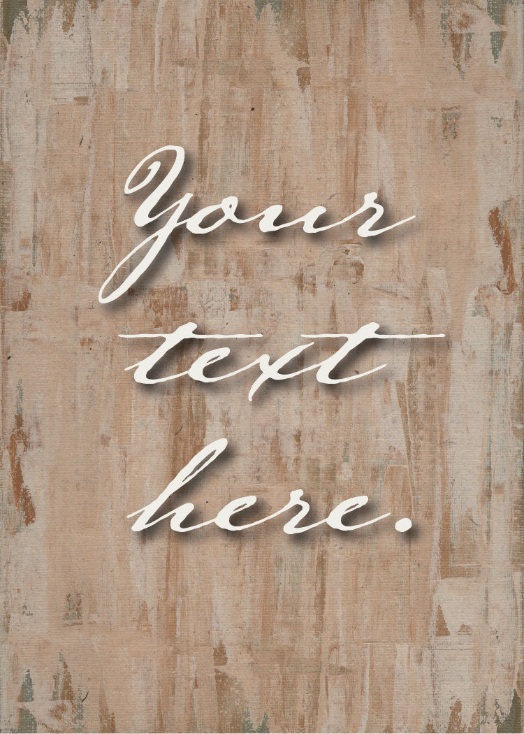 Terracotta Fade Personalized Art Card