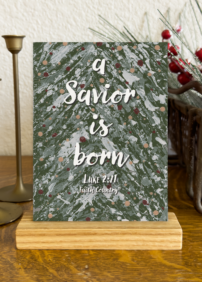 "Holy Night" Christmas Scripture Cards Set | Christian Holiday Bible Verse Art Prints | Farmhouse Christmas Decor | 5x7 Card Collection