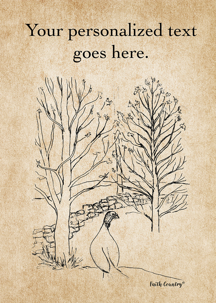 Wild Turkey Art Card