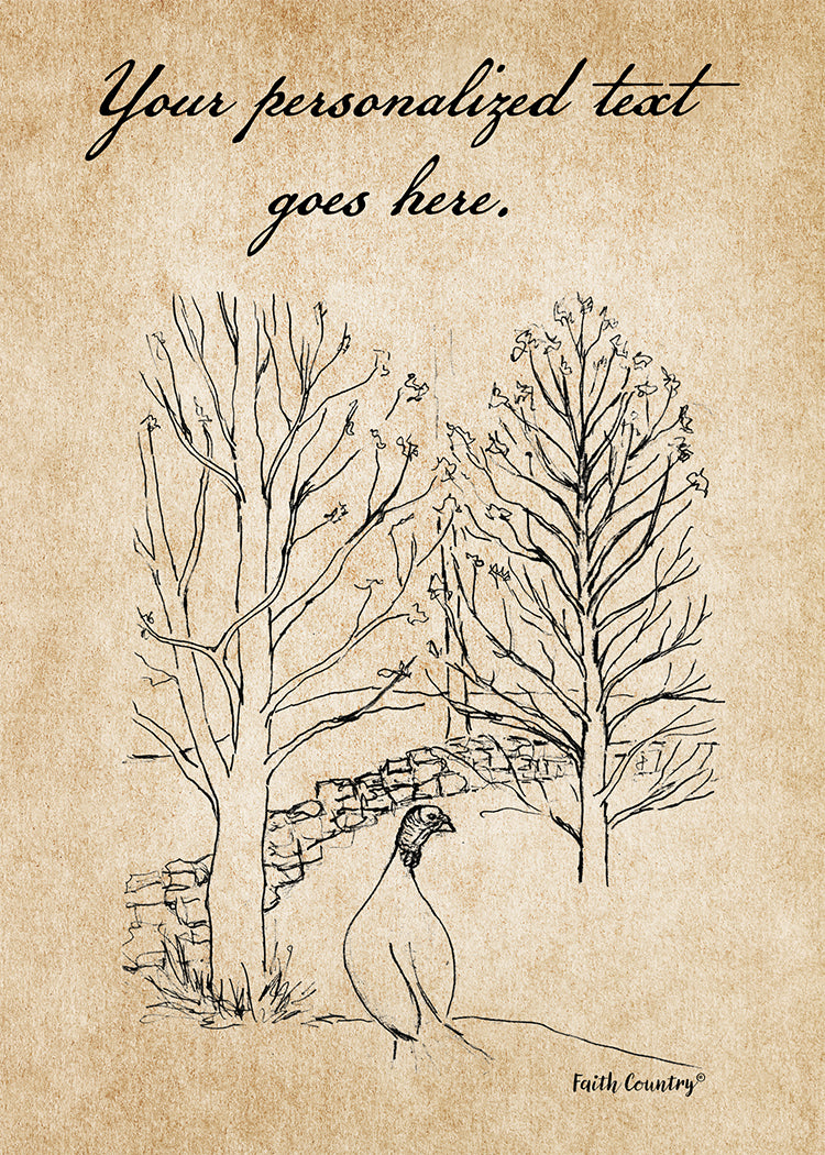 Wild Turkey Art Card