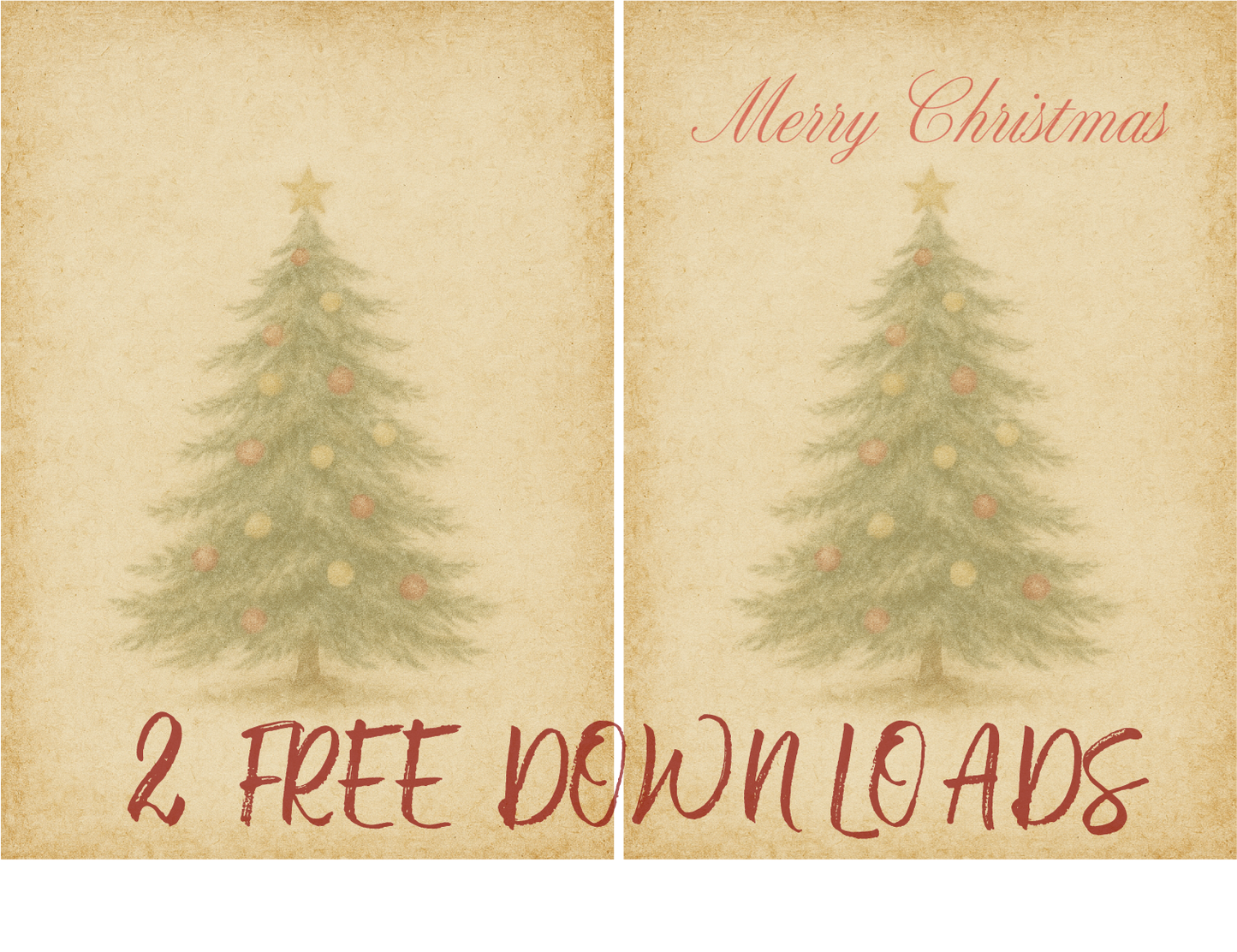 2 Free Christmas Downloads (5x7)