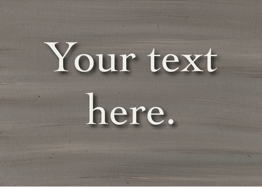 Willow Fade Personalized Art Card