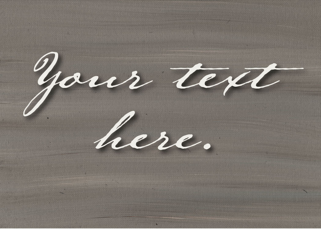 Willow Fade Personalized Art Card