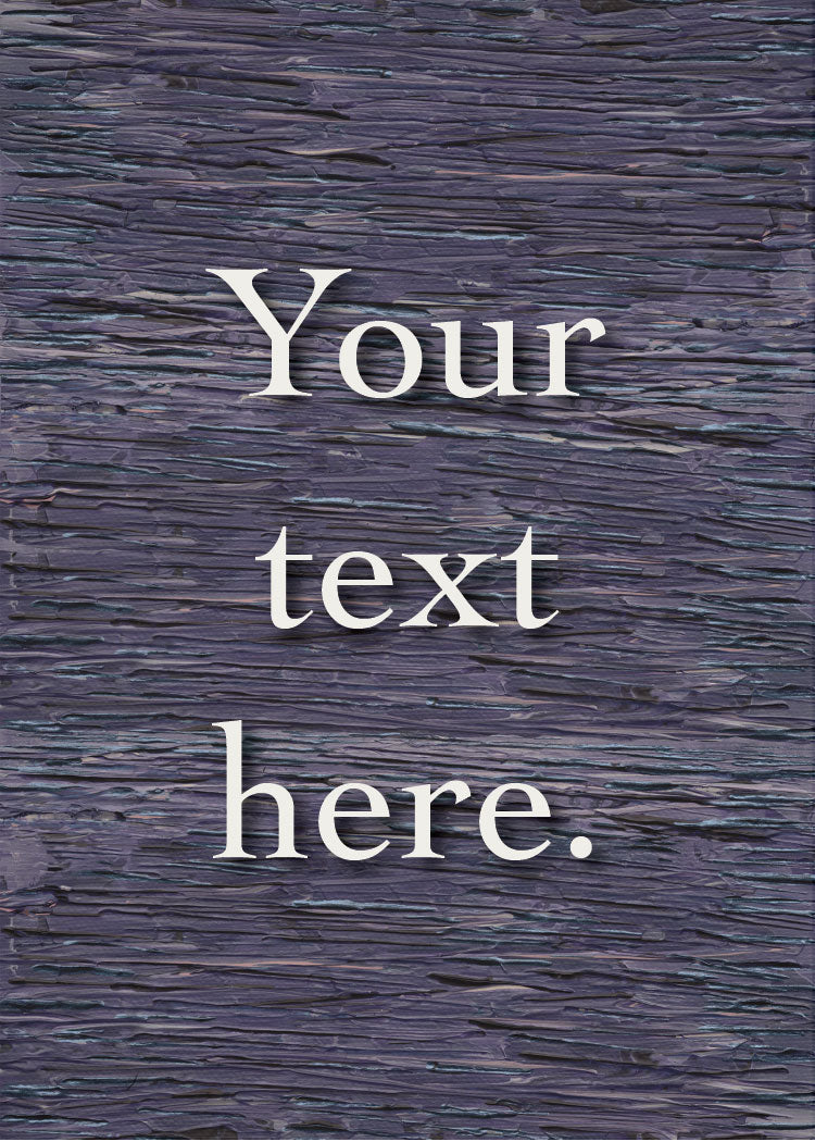 Wisteria Personalized Art Card