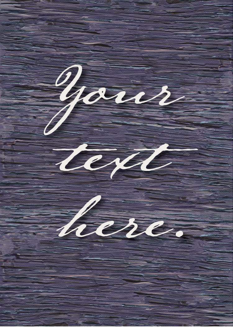 Wisteria Personalized Art Card