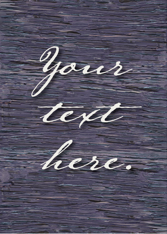 Wisteria Personalized Art Card