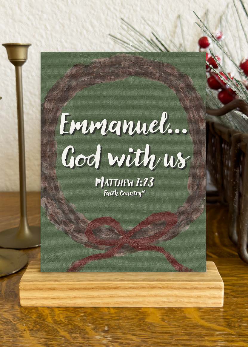 "Holy Night" Christmas Scripture Cards Set | Christian Holiday Bible Verse Art Prints | Farmhouse Christmas Decor | 5x7 Card Collection